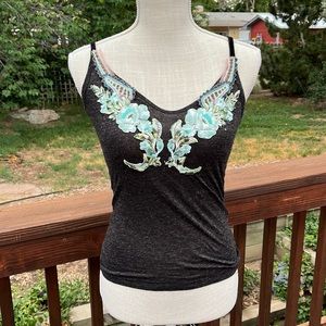 Free People Embroidered Camisole, M